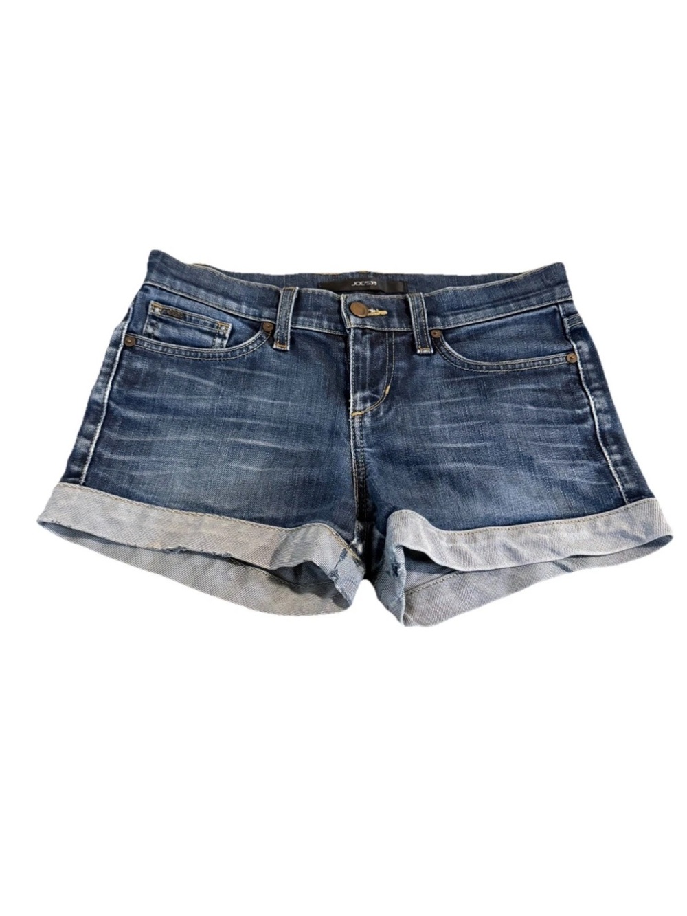 Joe's Jeans Dark Blue Cuffed Denim Shorts size 24